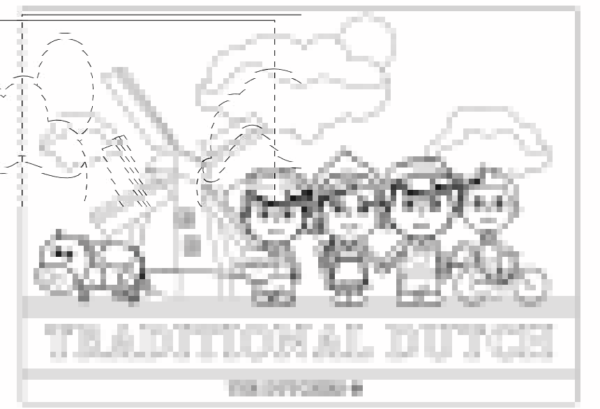 Traditional Dutch Kleurplaat